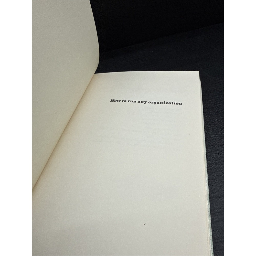 How to Run Any Organization Theodore Caplow 1976 Business Management Holt - Picture 3 of 4